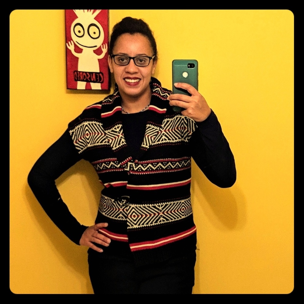 Chaps Sleeveless Cardigan size S